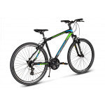 Krossový Bicykel 28 Kands Cross STV-900 ALTUS M. 21" Čierno-modro-zelený matný